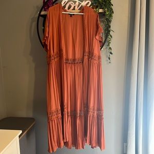 Short sleeve tie cover up